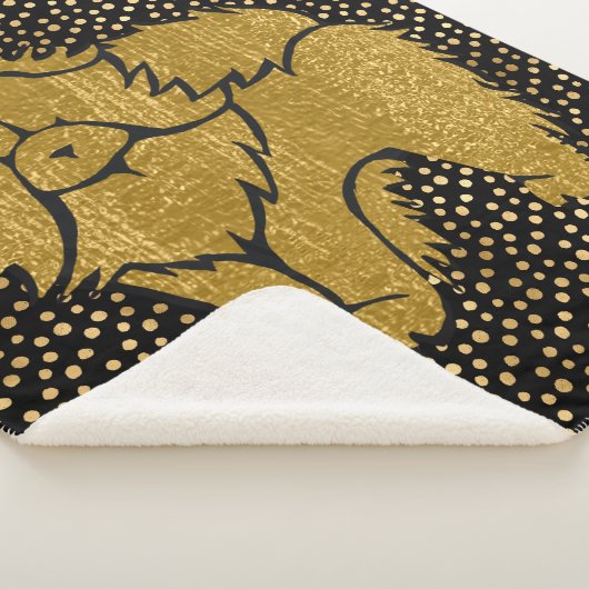 SPARKLY THANG Chow fausse couverture sherpa métall (3/4)