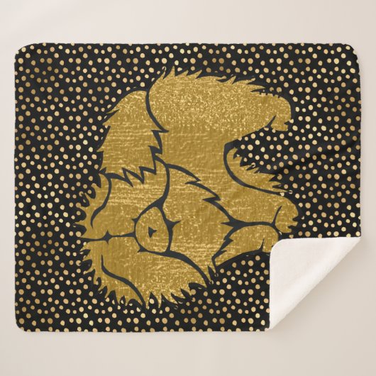 SPARKLY THANG Chow fausse couverture sherpa métall (Devant (Horizontal))