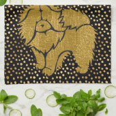 SPARKLY THANG Chow fausse serviette de cuisine mét (Plié)