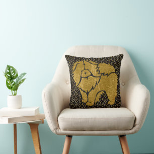 SPARKLY THANG Chow faux coussins métalliques