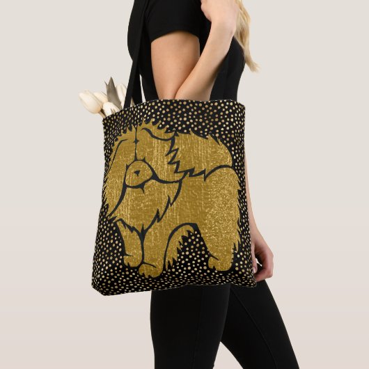 SPARKLY THANG Chow faux metallic canvas tas 2 stij (Dichtbij)