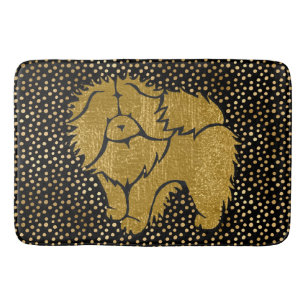 SPARKLY THANG Chow faux metallic crate/badmat Badmat