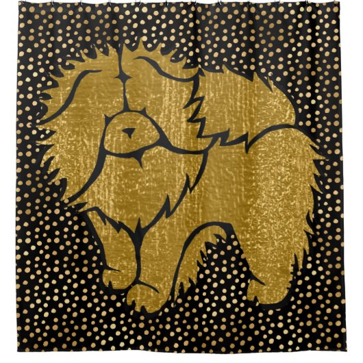 SPARKLY THANG Chow faux metallic douchegordijn (Voorkant)