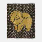 SPARKLY THANG Chow faux metallic fleece deken (Voorkant)