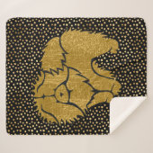 SPARKLY THANG Chow faux metallic sherpa blanket Deken (Voorkant (horizontaal))