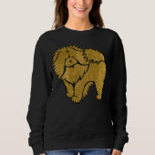 SPARKLY THANG Chow faux metallic shirten chz-stijl Trui (Voorkant)