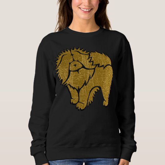 SPARKLY THANG Chow faux metallic shirten chz-stijl Trui (Voorkant)