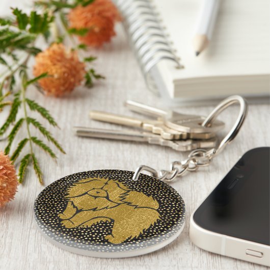 SPARKLY THANG Chow faux metallic sleutelhanger (Voorkant Rechts)