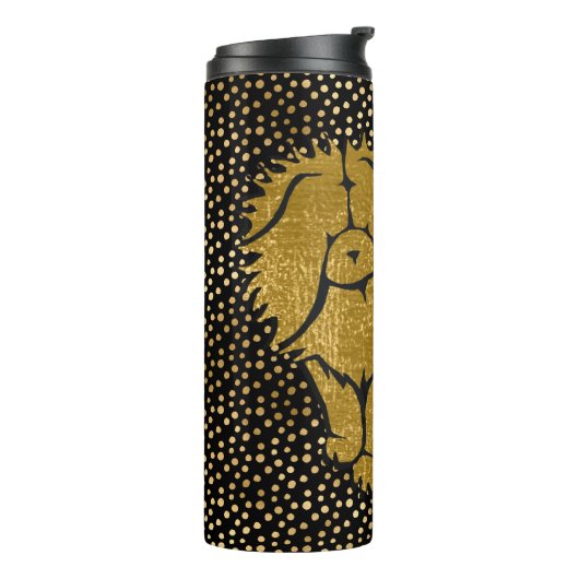 SPARKLY THANG Chow faux metallic thermale tumbler Thermosbeker (Gedraaid links)
