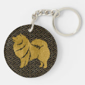 SPARKLY THANG LAPPHUND acrylic sleutelhanger (Achterkant)
