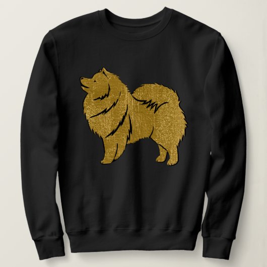 SPARKLY THANG Lapphund faux metallic Trui (Design voorkant)
