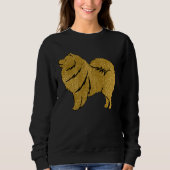 SPARKLY THANG Lapphund faux metallic Trui (Voorkant)