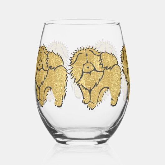 Sparkly Thang Rough Chow WIJN glas (Voorkant)