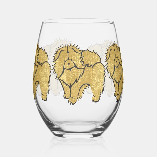 Sparkly Thang Rough Chow WIJN glas (Links)