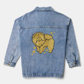 SPARKLY THANG ruwe chow faux metal Denim Jacket (Achterkant)
