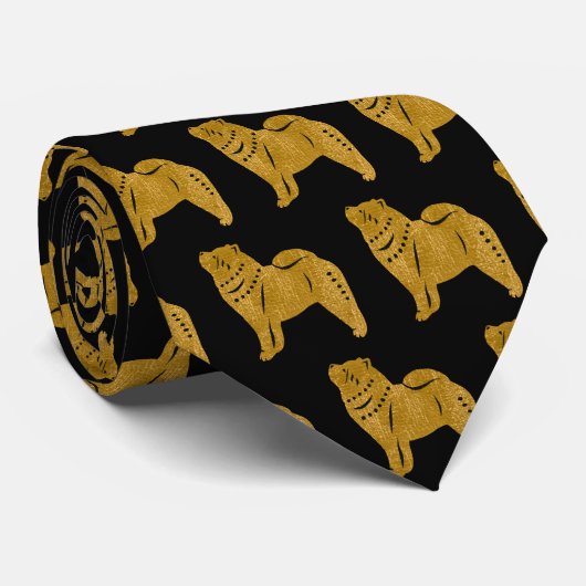 SPARKLY THANG- SMOOTH Chow faux cravate métallique (Roulé)