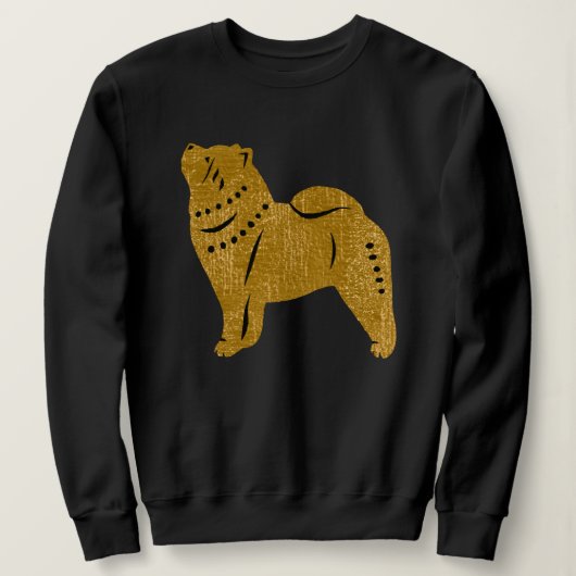 SPARKLY THANN SMOOOTH Chow faux metallic shirten Trui (Design voorkant)