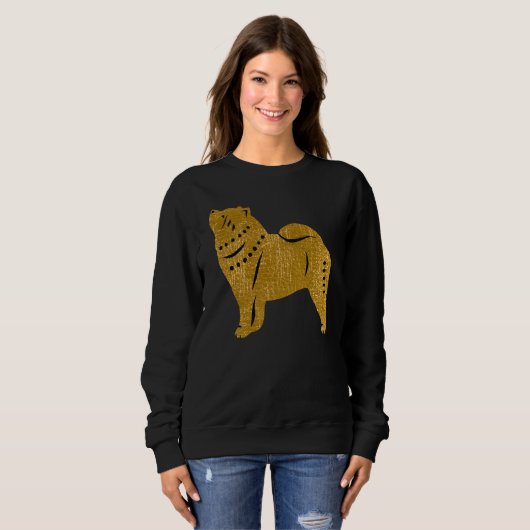SPARKLY THANN SMOOOTH Chow faux metallic shirten Trui (Voorkant volledig)
