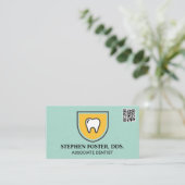 Sparkly Tooth-pictogram | Visitekaartje QR-code (Staand voorkant)