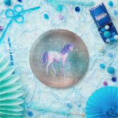 Sparkly Unicorn Papieren Bordje (Feest)