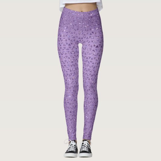 Sparkly Violet Leggings (Voorkant)