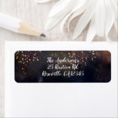 Sparkly Waterverf Earthy Rustic Modern Glam Party Etiket (Insitu)