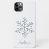 Sparkly White Monogram iPhone Case (Achterkant)