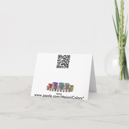 SparklyTurquoise, carte de note (Dos)