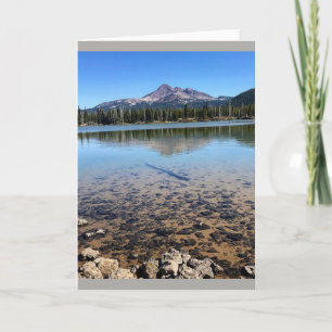 Sparks Lake met Uitzicht van Broken Top, Oregon Kaart