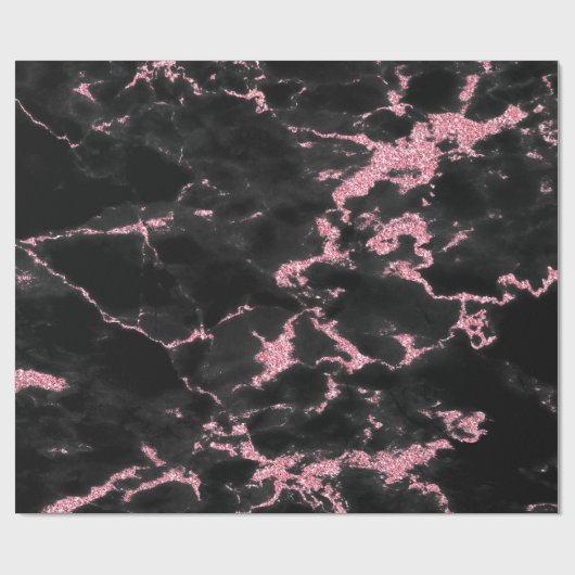 Sparks wit en roze glitter cadeaupapier (Vlak)