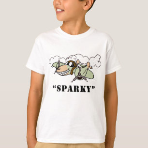 "Sparky" Cartoon P-38 Exclusive Design T-shirt