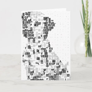 Sparky Dalmatische Letter Mozaïek Kaart