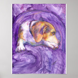 Sparky Dog: de Pensive Pup Poster