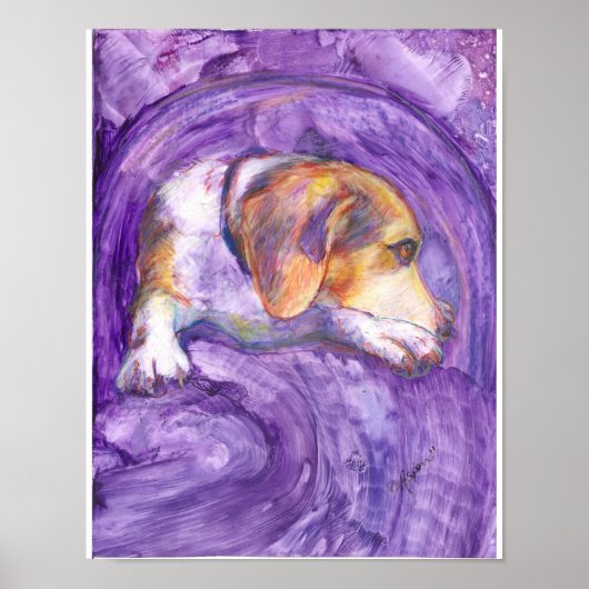 Sparky Dog: de Pensive Pup Poster (Voorkant)