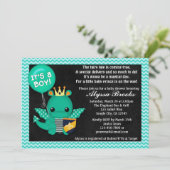Sparky Dragon Baby Shower Invitations Garçons #197 (Debout devant)