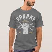 Sparky Electricia Funny Lineman Dad Retro Gifts T-shirt (Voorkant)