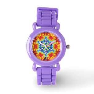Sparky Kaleidoscope Horloge