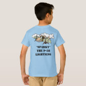 Sparky, le T-shirt P-38 Lightning Cartoon (Dos entier)