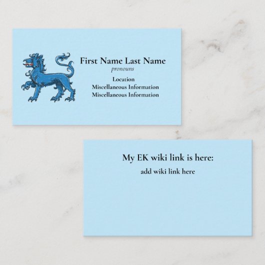 Sparky Visitekaartje (Voorkant / Achterkant)