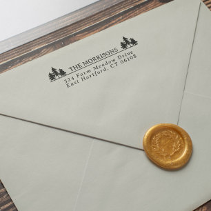 Sparren Landelijke Naam & Retouradres Zelfinktende Stempel