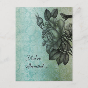 Sparrow and Roos Elegant Damask in Blue Kaart