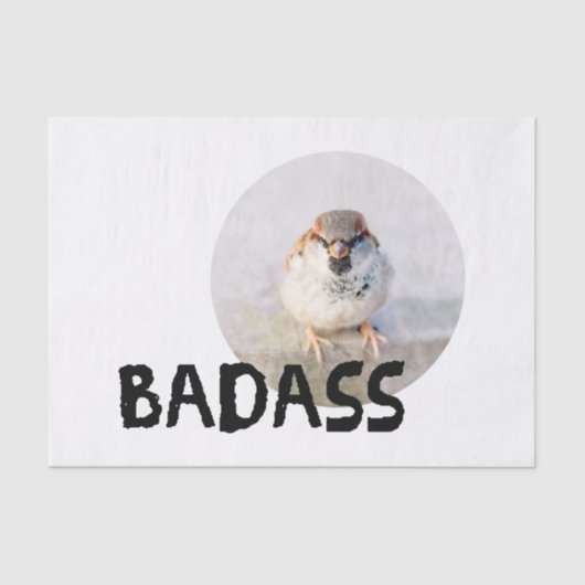 Sparrow - Badass Tissuepapier (Voorkant)