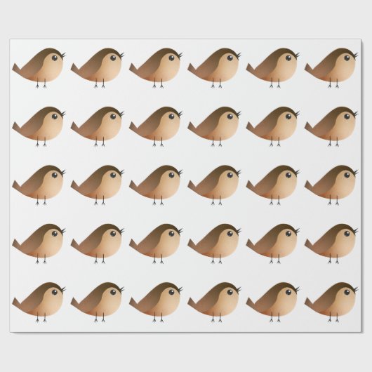 Sparrow Bird Cadeaupapier (Vlak)