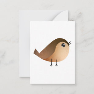 Sparrow Bird Cartoon Advieskaart