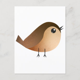 Sparrow Bird Cartoon Briefkaart