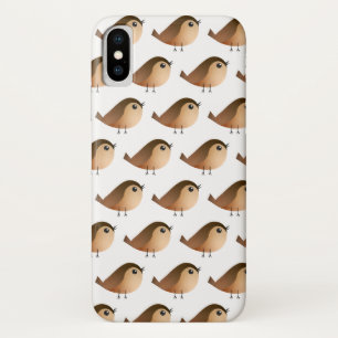 Sparrow Bird Cartoon iPhone X Hoesje