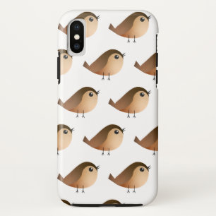 Sparrow Bird Cartoon iPhone XS Hoesje