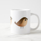 Sparrow Bird Cartoon Extra Grote Beker (Rechts)