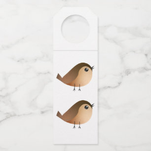 Sparrow Bird Cartoon Flessenhanger