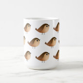 Sparrow Bird Cartoon Koffiemok (Center)